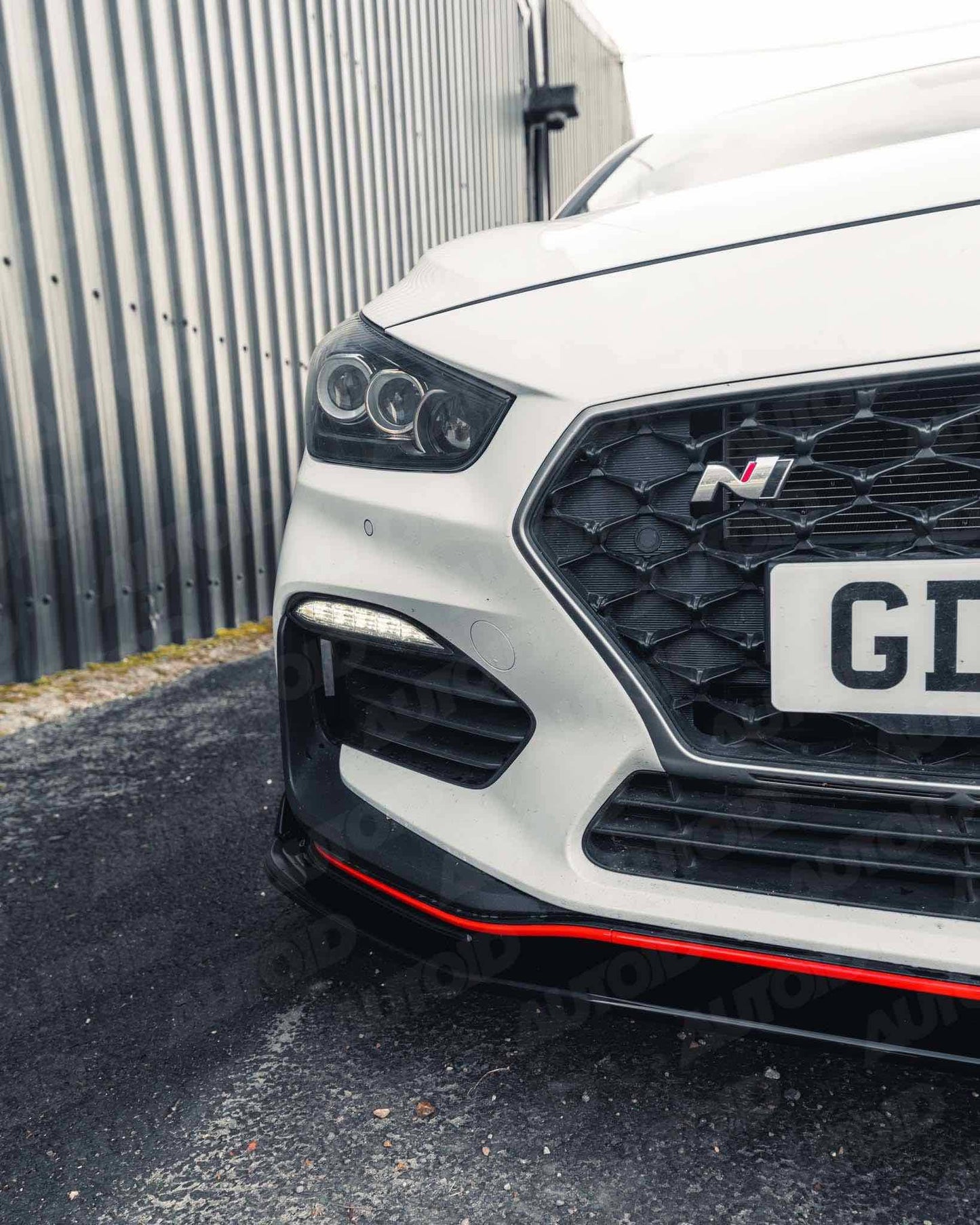 ZAERO EVO-1 Gloss Black Front Splitter for Hyundai i30 N Pre-Facelift