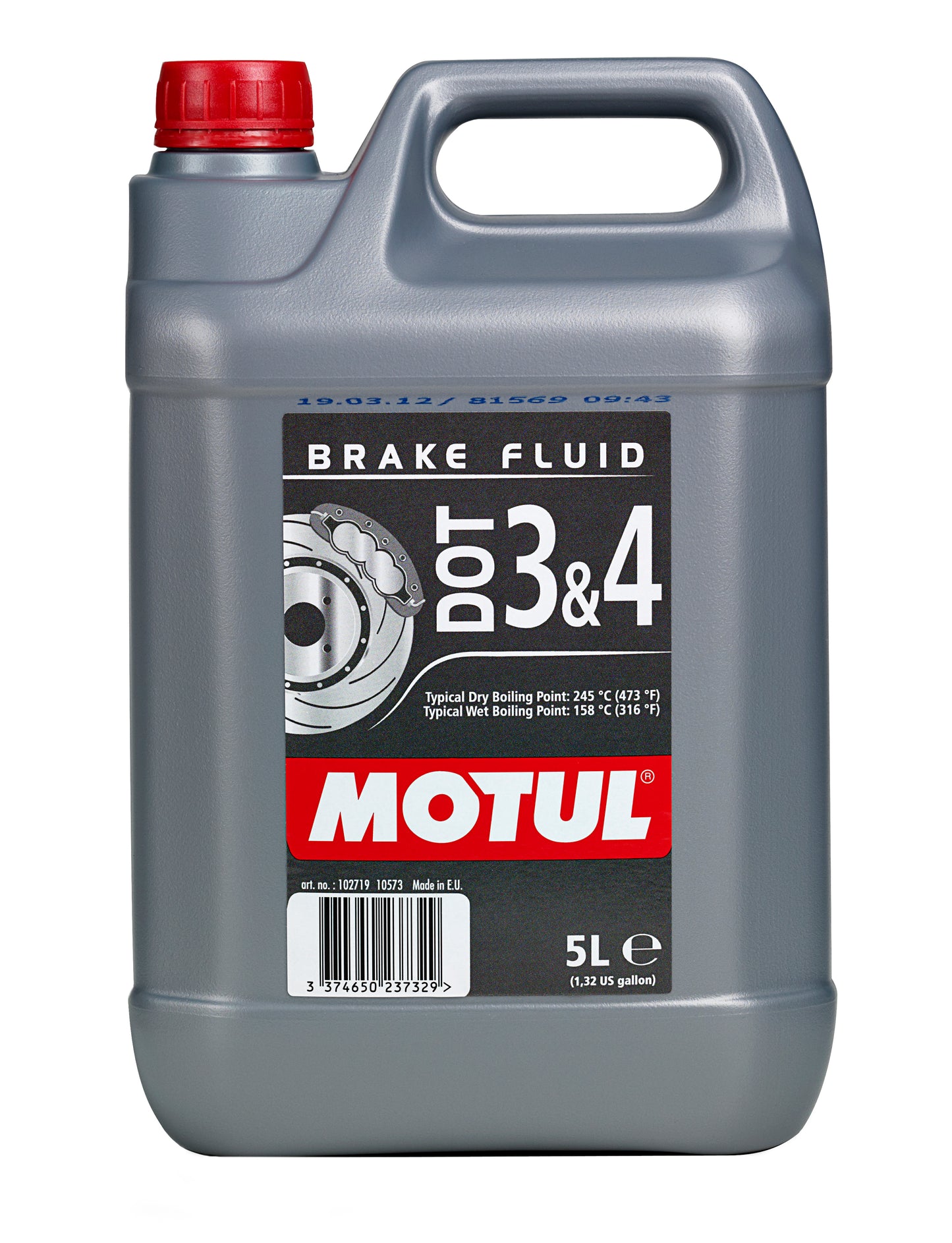 Motul DOT 3 & 4 Brake Fluid – 5 Litre