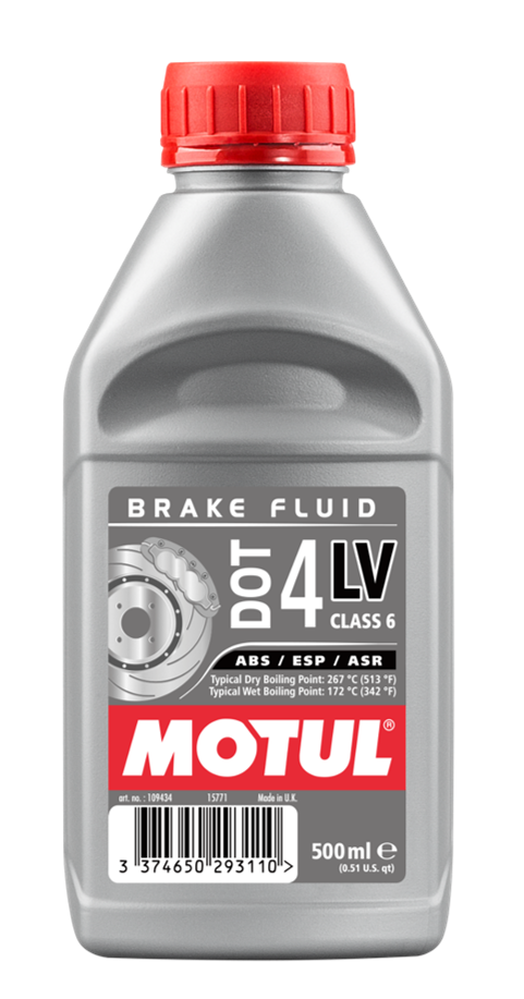 Motul DOT 4 LV Brake Fluid – 500ml Bottle