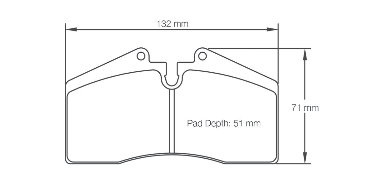 Pagid Racing Brake Pads 1204 - Porsche 928 / 944 Turbo / 964 / 968 / 993 Front, 993 Turbo / RS / 4S Rear