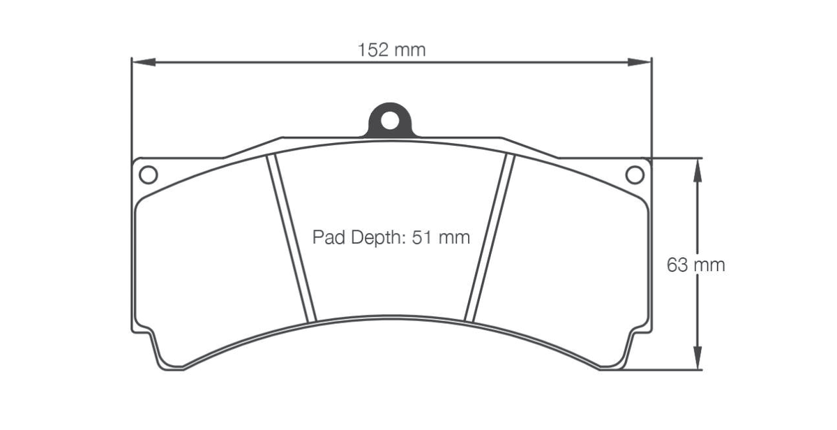 Pagid Racing Brake Pads 1538 - Alcon CAR89 / TA6, AP Racing CP3558 Calipers
