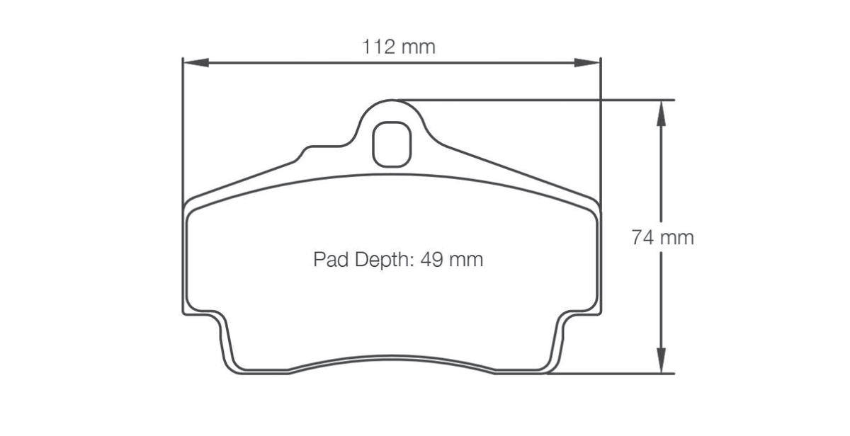 Pagid Racing Brake Pads 2406 - Rear - Porsche 911 996, Boxster / Cayman 986 / 987 / 981 / 718, Cayenne Turbo