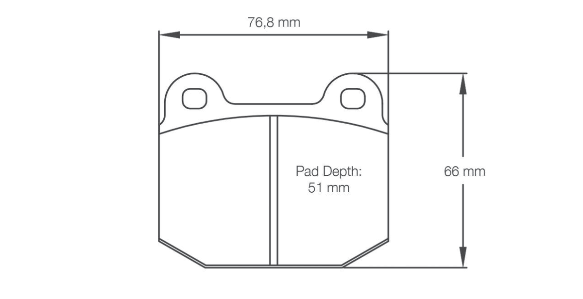 Pagid Racing Brake Pads 2593 - Front - Lotus Elise / Exige, Vauxhall VX220