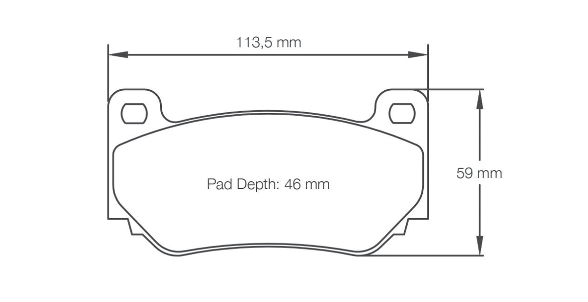 Pagid Racing Brake Pads 4349 - Front - Lotus Exige Cup, Exige V6 Cup 360
