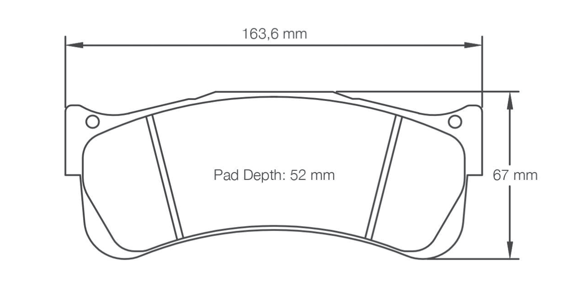 Pagid Racing Brake Pads 8038 - Brembo 07.7293, Porsche 997 GT3 Cup S / GT3 R Front