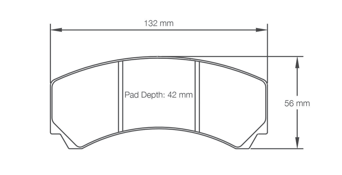 Pagid Racing Brake Pads 8216 - AP Racing, 132 x 56mm, 18mm Thick