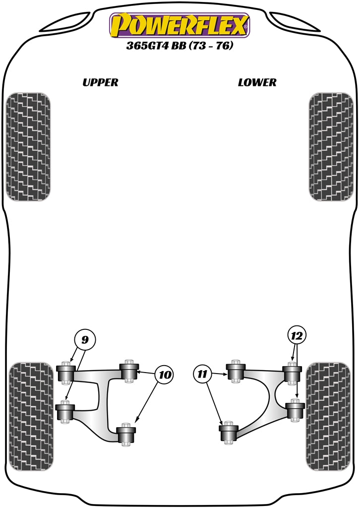 Powerflex diagram for the 365GT4 BB: this part is position 11
