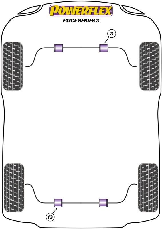 Powerflex diagram for the Exige Series 3: this part is position 13