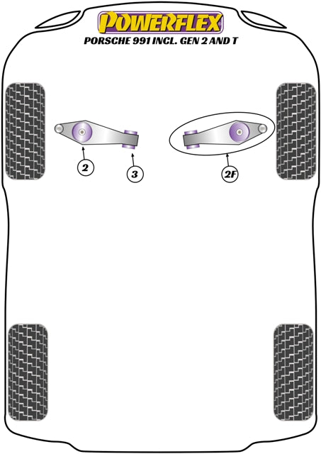 Powerflex diagram for the 911 991: this part is position 2F