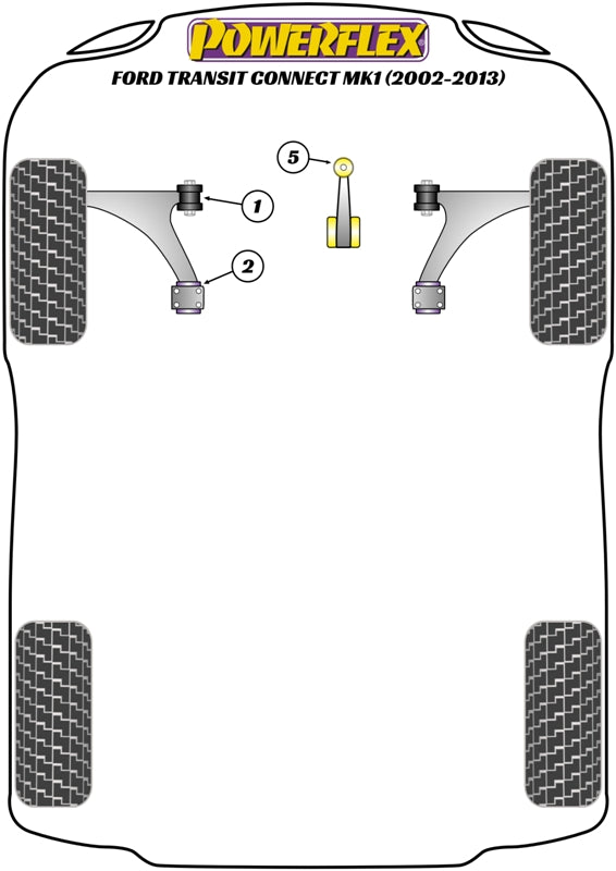 Powerflex diagram for the Transit Connect Mk1: this part is position 5