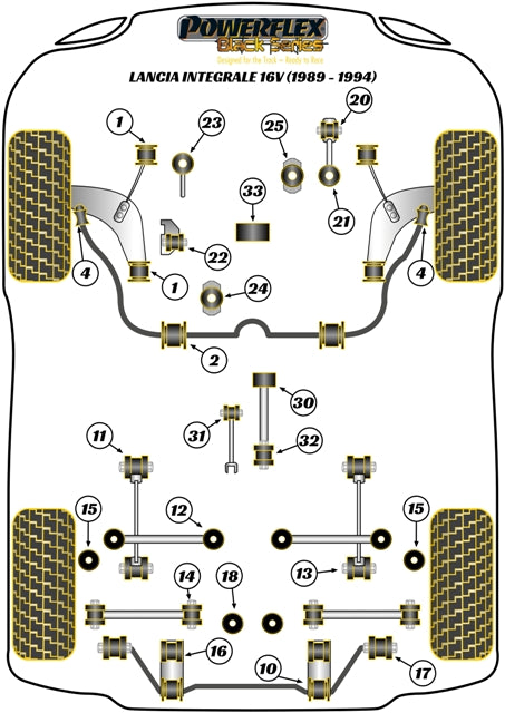 Powerflex diagram for the Delta HF Integrale inc Evo: this part is position 35