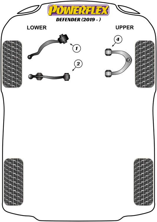 Powerflex diagram for the Defender L663: this part is position 2