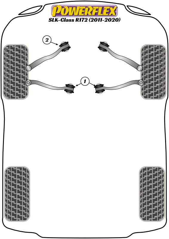 Powerflex diagram for the SLK R172: this part is position 1