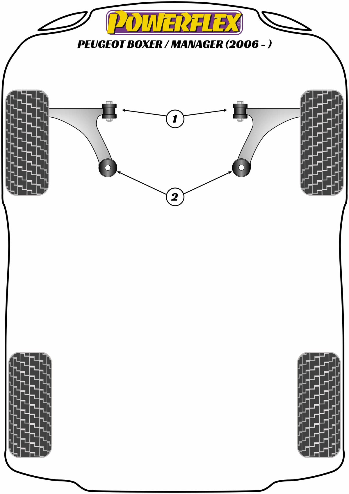 Powerflex diagram for the Boxer / Manager: this part is position 2