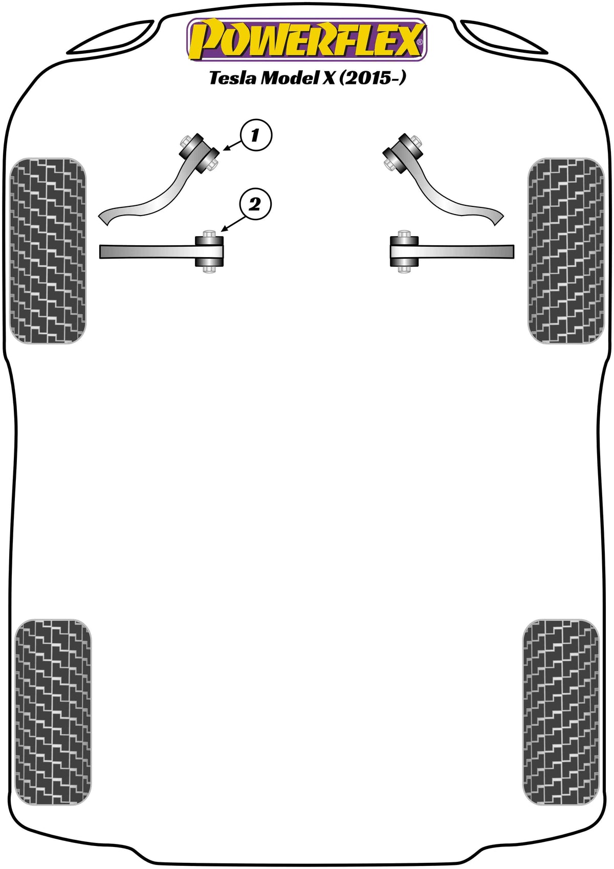 Powerflex diagram for the Model X: this part is position 1