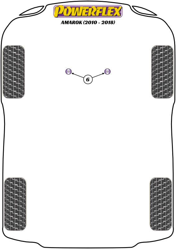 Powerflex diagram for the Amarok: this part is position 6