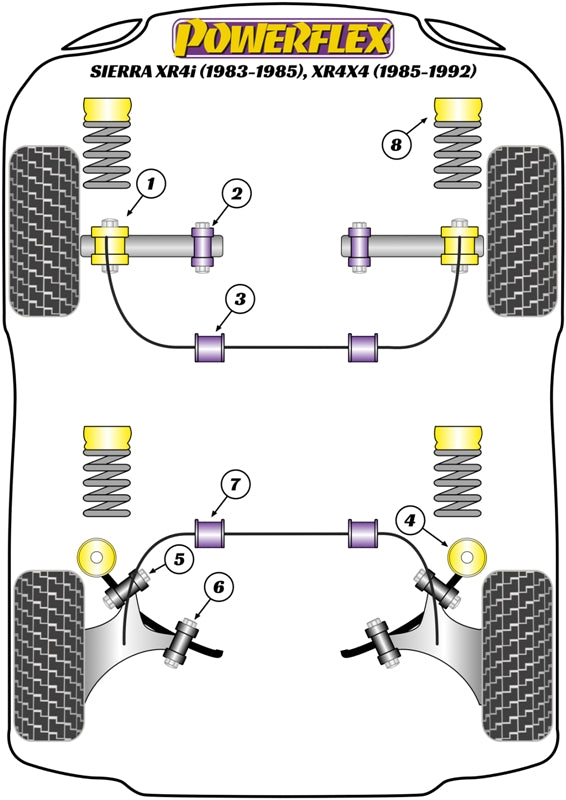 Powerflex diagram for the Sierra XR4i , XR4x4: this part is position 7