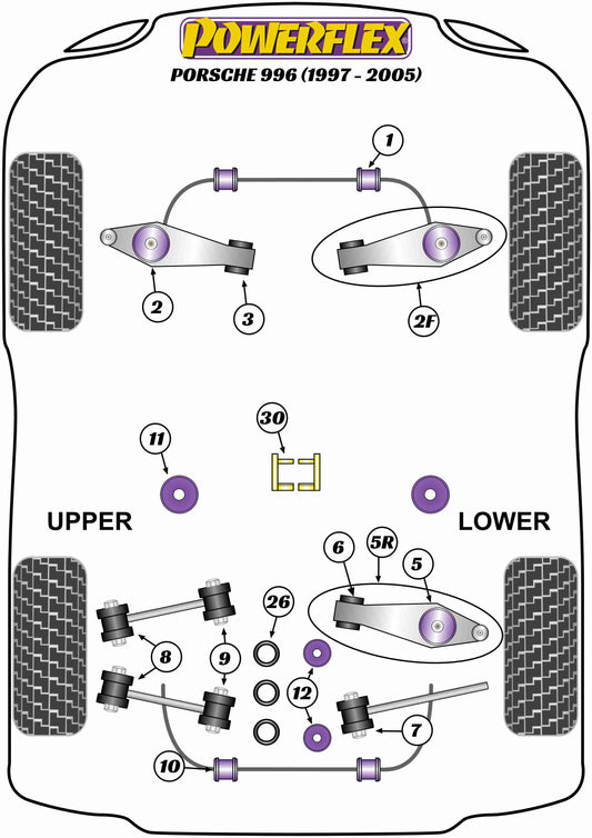 Powerflex diagram for the 911 996: this part is position 26