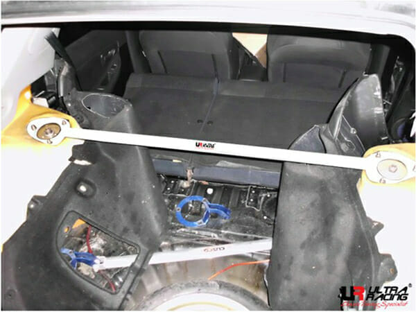 Ultra Racing 2-Point Rear Upper Strut Brace for Subaru Impreza WRX GD