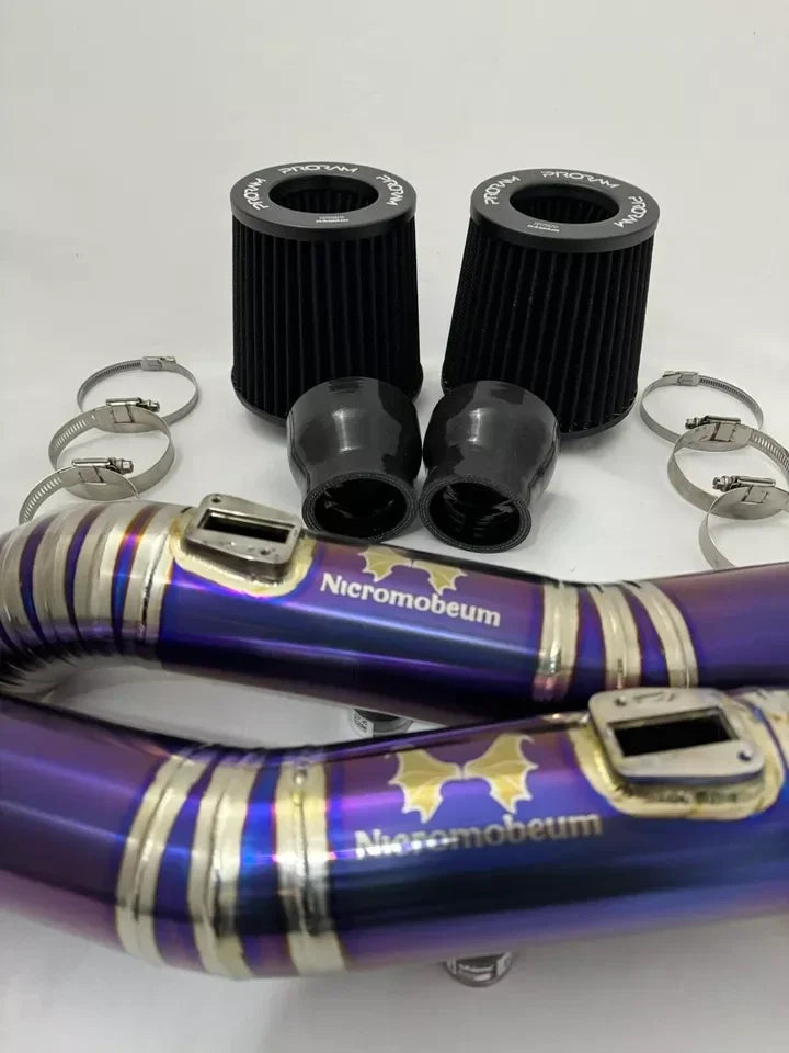 Nicromobeum Titanium Induction Kit for Nissan GT-R R35 (3" Cold Air Intake System)