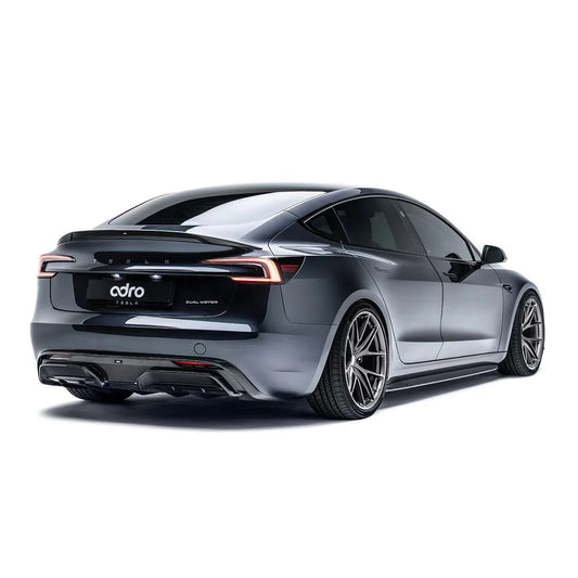 Tesla Model 3 Highland Carbon Fiber Rear Diffuser by Adro - | Rear Diffusers | FD Racing
