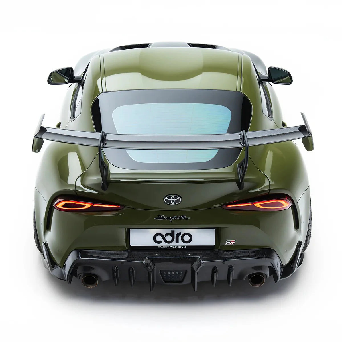 Toyota GR Supra Mk5 Pre - Preg Carbon Fibre AT - P1 Swan Neck AT - P1 Rear Wing by Adro (2019+) - | Rear Wings | FD Racing