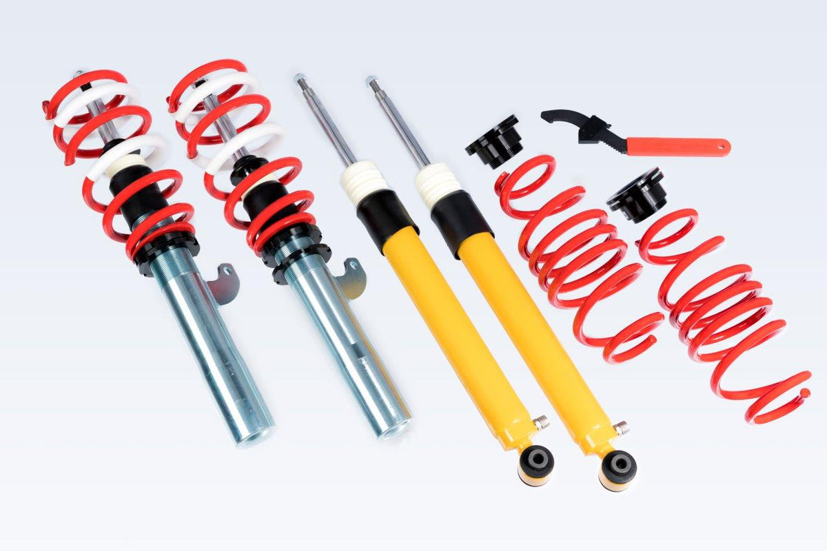V-Maxx X-Sport Adjustable Coilover Kit for Audi A3, Seat Leon, Skoda Octavia & more (70 AV 43/50)