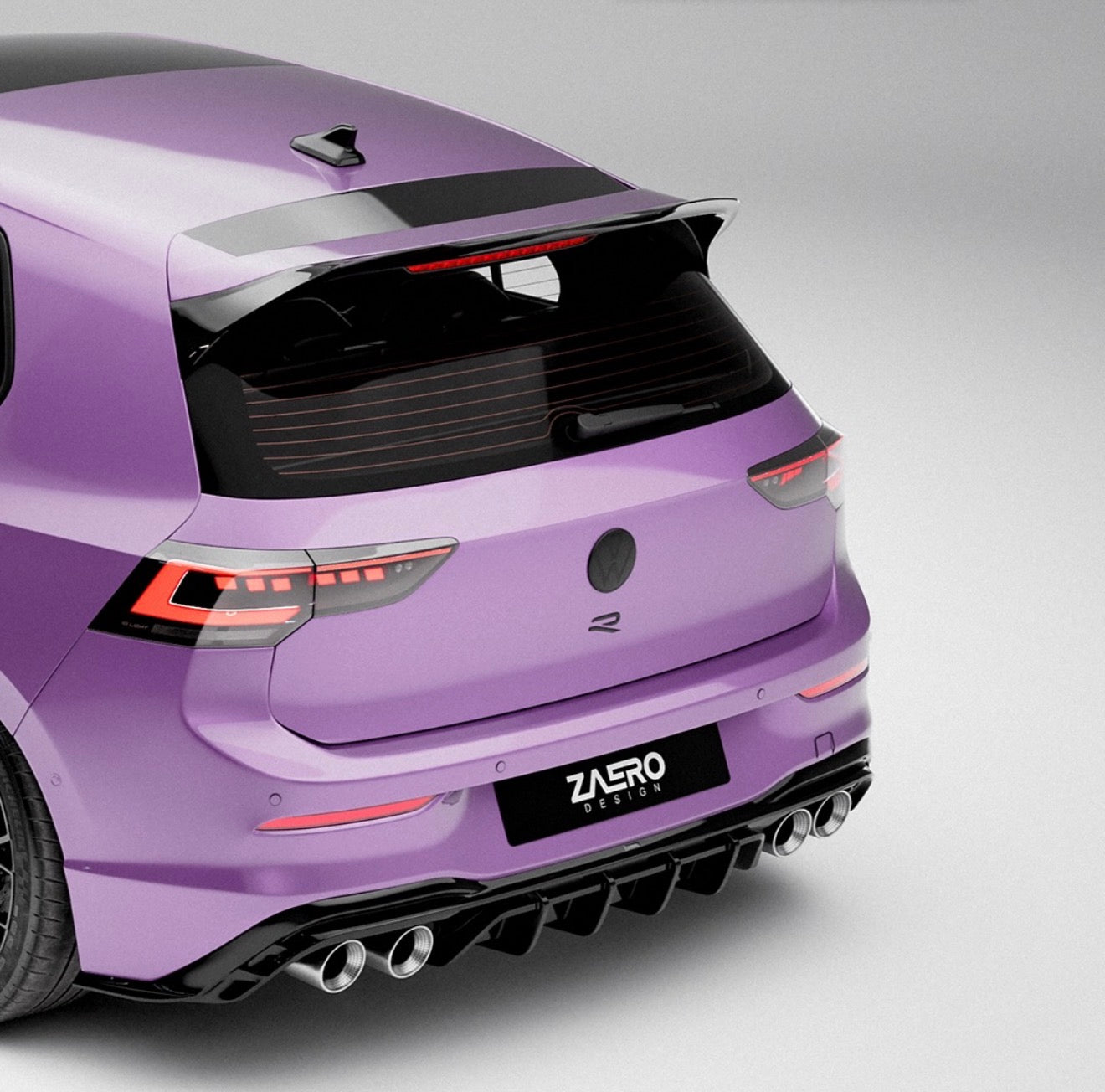 ZAERO EVO-1 Body Kit Gloss Black – VW Golf R Mk8.5 2024+