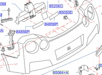 OEM Nissan Rear Bumper | PN - 85022-6AV0H | GTR 2017-2022