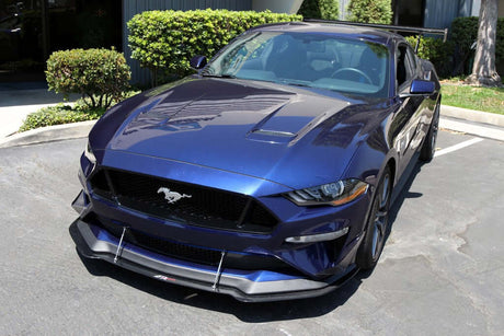 APR Carbon Fiber Front Bumper Canards - Ford Mustang  2018 - up