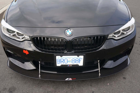 APR Carbon Fiber Wind Splitter With Rods - BMW 435i 2013 - 2016