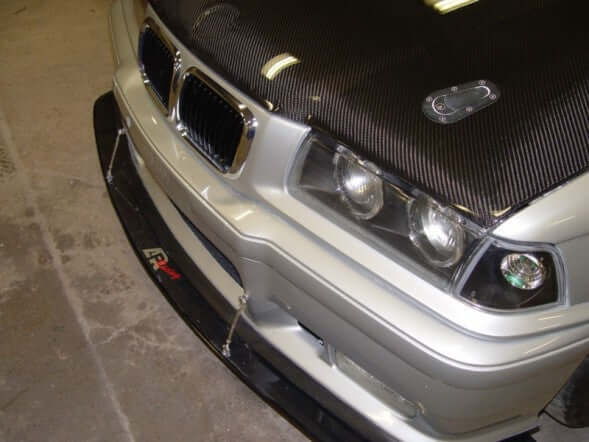 APR Carbon Fiber Wind Splitter With Rods - BMW E36 M3 1992 - 1999