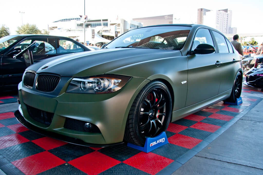 APR Carbon Fiber Wind Splitter With Rods - BMW E90 M Sport bumper 2005 - 2010