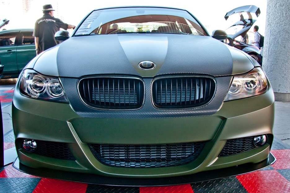 APR Carbon Fiber Wind Splitter With Rods - BMW E90 M Sport bumper 2005 - 2010