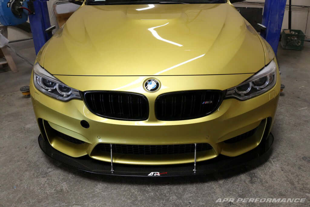 APR Carbon Fiber Wind Splitter With Rods - BMW F80/82 M3/4 W/Factory Bumper 2014 - 2018