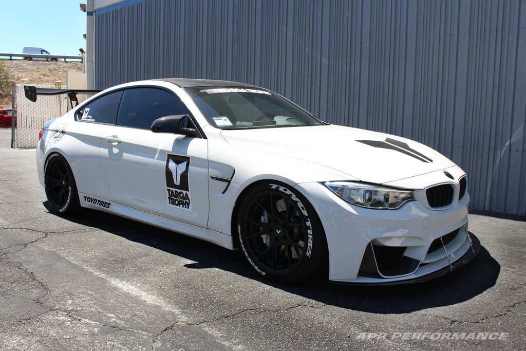 APR Carbon Fiber Wind Splitter With Rods - BMW F80/82 M3/4 W/ M Performance Airdam 2014 - 2018