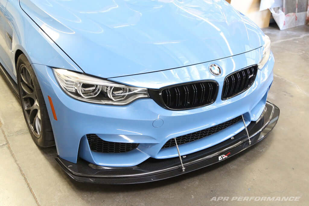 APR Carbon Fiber Wind Splitter With Rods - BMW F80/82 W/APR Airdam 2014 - 2018