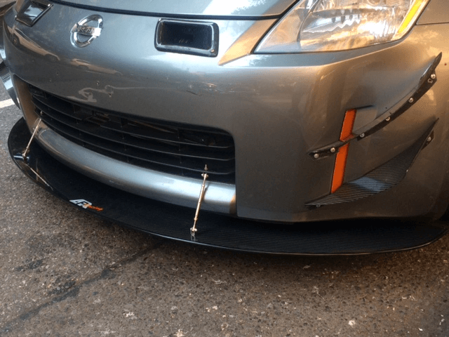 APR Carbon Fiber Wind Splitter With Rods - Nissan 350Z 2002 - 2008