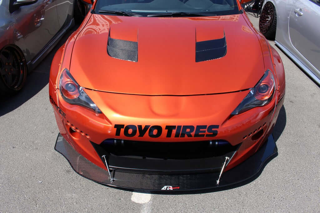 APR Carbon Fiber Wind Splitter With Rods - Subaru BRZ Rocket Bunny  Ver. II  2013 - 2016