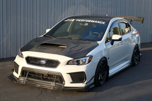 APR Carbon Fiber Wind Splitter With Rods - Subaru WRX/STI W/APR Airdam 2018 - 2021