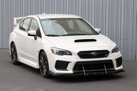APR Carbon Fiber Wind Splitter With Rods - Subaru WRX/STI W/Factory Lip 2018 - 2021