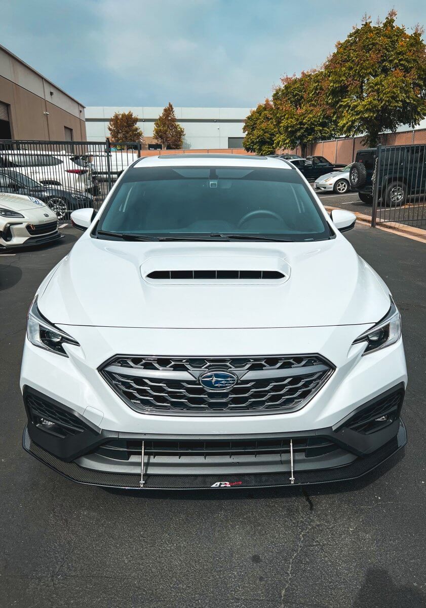 APR Carbon Fiber Wind Splitter With Rods - Subaru WRX W/Factory Bumper 2022 - 2022