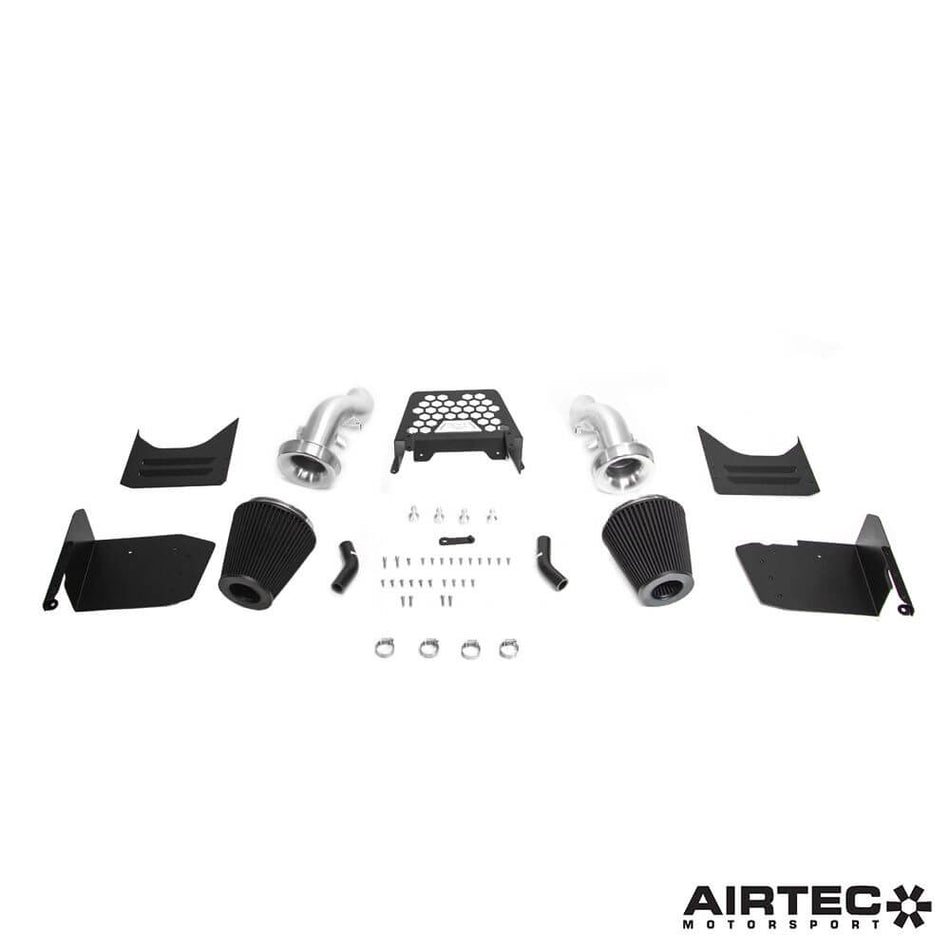 Frontal view of AIRTEC Motorsport Induction Kit tailored for Aston Martin Vantage V8