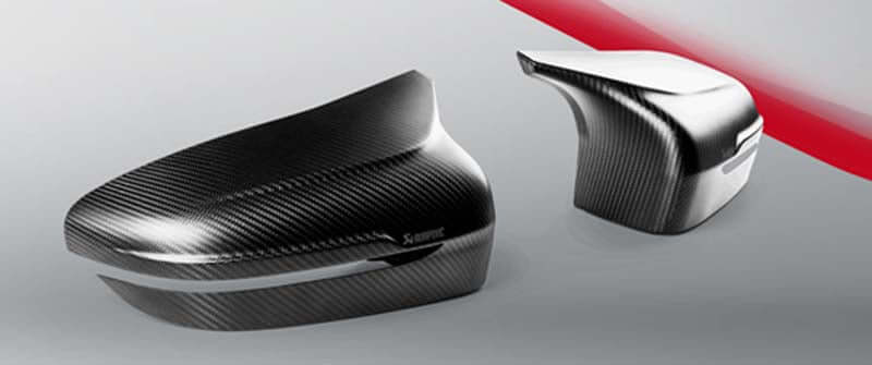 Akrapovic 2018+ BMW M5 (F90) / 2020 BMW M8 (F91/F92) Carbon Fiber Mirror Cap Set - High Gloss