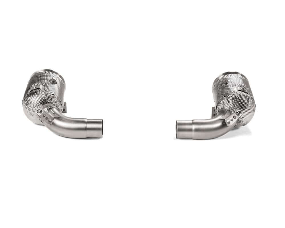 Akrapovic Link Pipe Set w Cat (SS) - Porsche 911 Carrera /S/4/4S/Cabriolet (992) 2019 - 2022