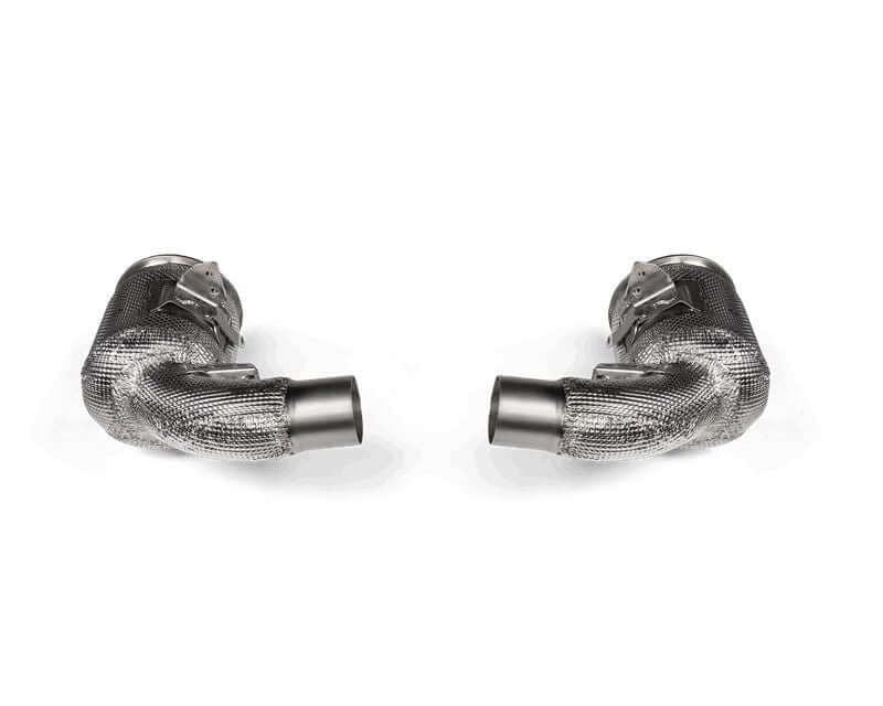 Akrapovic Link Pipe Set w Cat (SS) - Porsche 911 Turbo / Turbo S (992) 2020 - 2022
