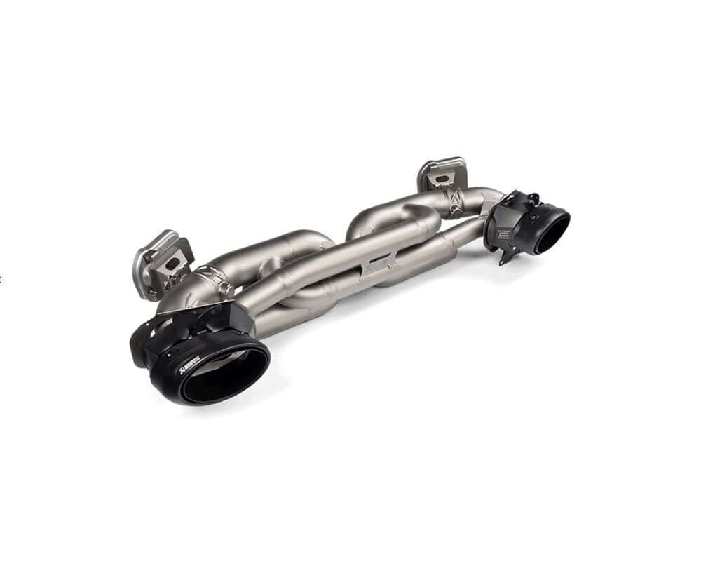 Akrapovic Tail pipe set (Titanium) - Black - Porsche 911 Turbo / Turbo S (992) 2020 - 2022