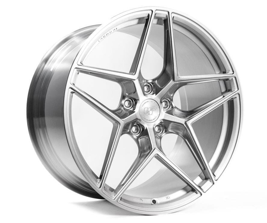 VR Forged D04 Wheel Package Porsche Taycan 21x9.5 21x11.5 Brushed