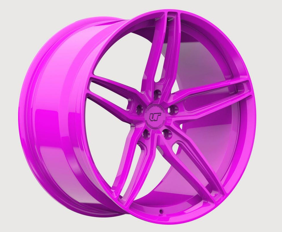 VR Forged D10 Wheel Package Nissan 240SX S13 S14 17x9.5 +12 | 18x10.5 +12 Drift Spec Fluorescent Pink