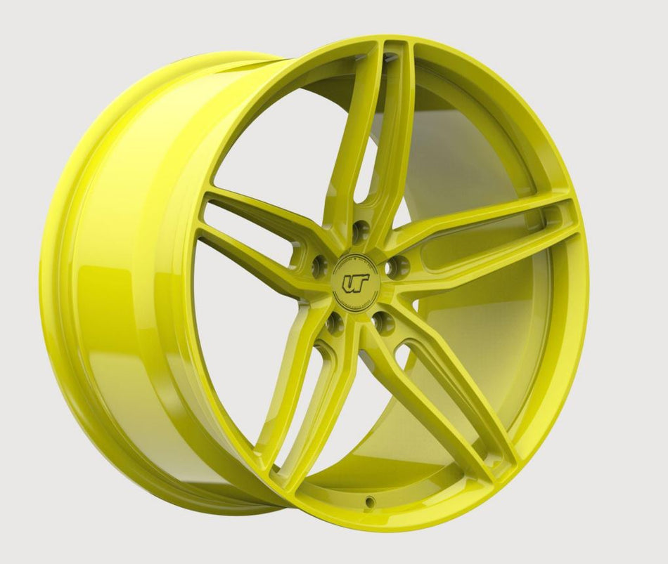 VR Forged D10 Wheel Package Nissan 240SX S13 S14 17x9 +22 | 18x9.5 +12 Drift Spec Highlighter Yellow